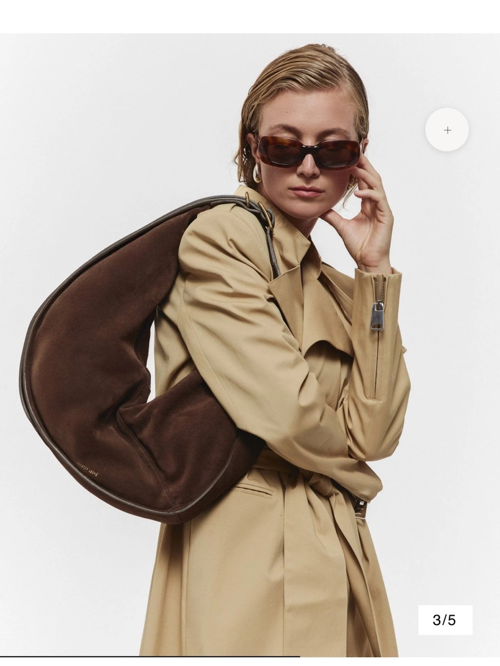 NWT Janessa Leone Suede Bowe Bag